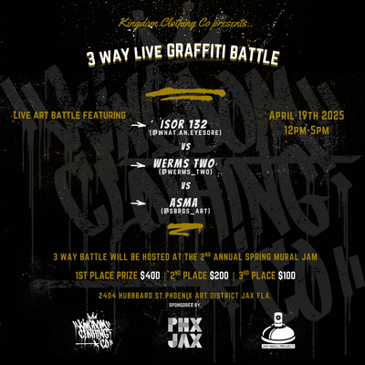 Kingdom Clothing Co. Throws Down in Jacksonville’s Live Art Battle 🎨🔥